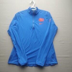 Florida Gator Nike Women's 1/4 Zip Blue Pullover Large